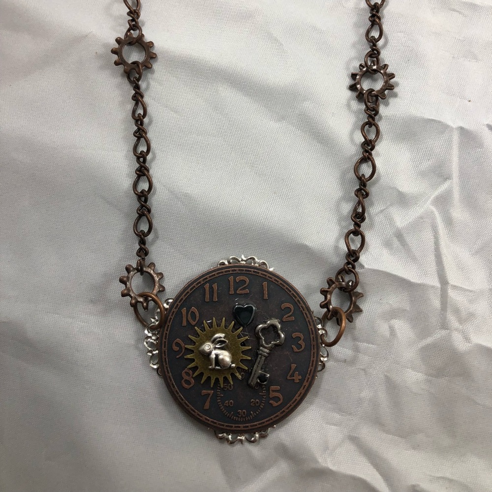Steampunk Alice In Wonderland Necklace